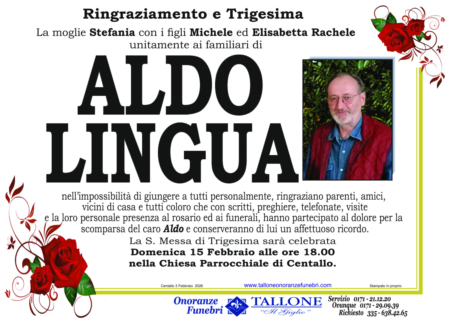 <br />
<b>Warning</b>:  Undefined variable $info in <b>/home/tallone/public_html/ringraziamenti.php</b> on line <b>68</b><br />
Aldo Lingua